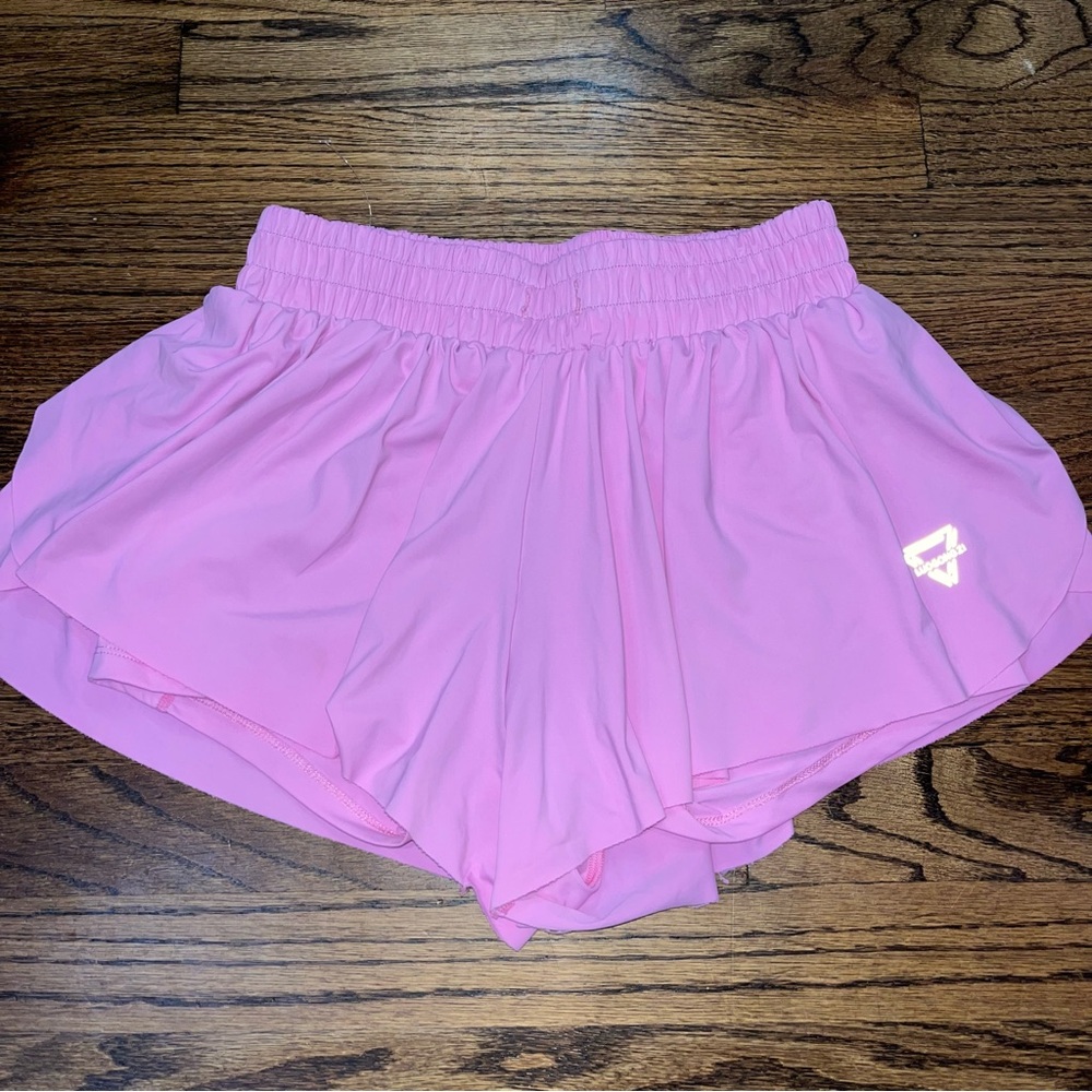 Luogongzi Pink Skort with Elastic Waistband for Active Comfort wear size small